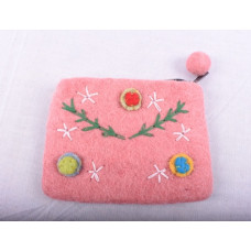 Felt coin purse