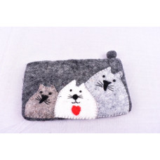 Felt coin purse